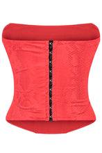 Load image into Gallery viewer, Snakeskin RED Corset
