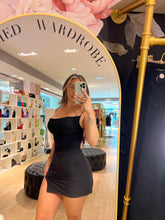 Load image into Gallery viewer, Diamond BLACK mini dress
